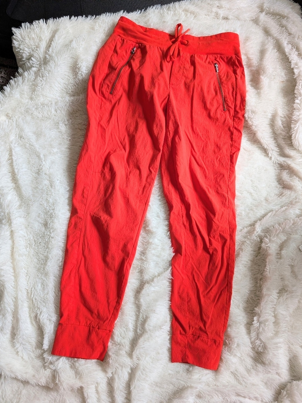 Athleta Trekkie North Flame Orange Athletic Outdoors Jogger Pants Size 2